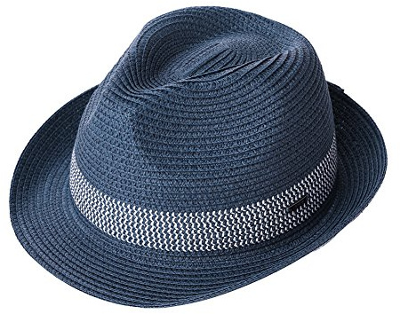 Comhats Unisex Summer Panama Fedora Trilby Straw Sun Hats for Men Women Safari Beach Hat Packable XS-XXXL (UK, Alpha, XL, Navy)