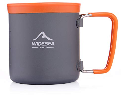 widesea Camping cookware set for 1-2 people Hiking/trekking/Picnic outdoor (bright grey)