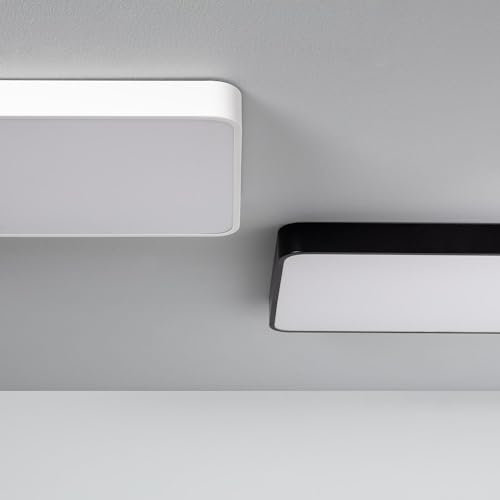 Plafón LED Rectangular 600x400 mm 40W Blanco | Luz Seleccionable CCT | Diseño Moderno para Techo | Uso Interior IP20 | Instalación en Superficie | Ideal para Salón, Cocina o Dormitorio | LEDKIA