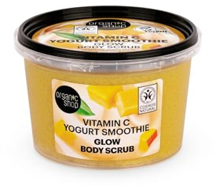 Organic Shop 250ml Body Scrub Vitamin C Yogurt Smoothie Glow