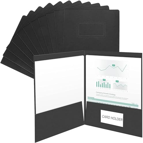 10 Stück A4 Pappe Präsentationsmappen mit Tasche Dokumentenmappe DIN A4 Dokumentenablage Registermappen Sammelmappe aus Karton Postmappe Einschlagmappe Projektmappen Angebotsmappen Arbeitsmappen