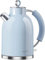 ASCOT Electric Kettle, Stainless Steel Electric Tea Kettle Gifts for Men/Women/Family 1.5L Retro Tea Heater & Hot Water Boiler, Auto Shut-Off Boil-Dry Protection Blue