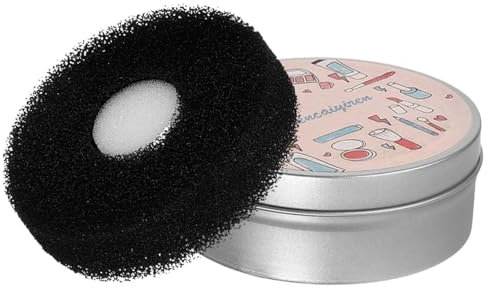 WRITWAA Cosmetic Brush Cleaning Tool Makeup Brush Cleaning Box of Sponge Make up