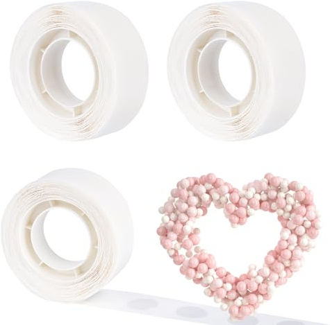 NUTTDOO Balloon Glue Dots,600PCS Double Sided Adhesive Point Tape Balloons Dots Stickers for Birthday Party Wedding Christmas Balloon Decorations DIY