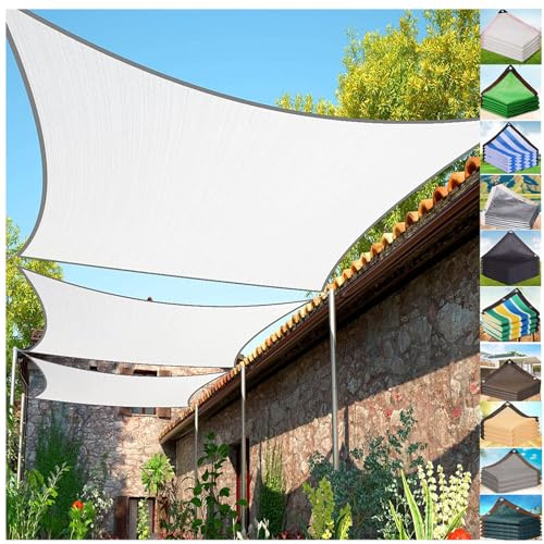 ZHJSHOU Malla de Sombra de HDPE Resistente a los Rayos UV con Ojales, para Terraza, Jardín, Pérgola e Invernadero,Personalizable en Medidas y Colores