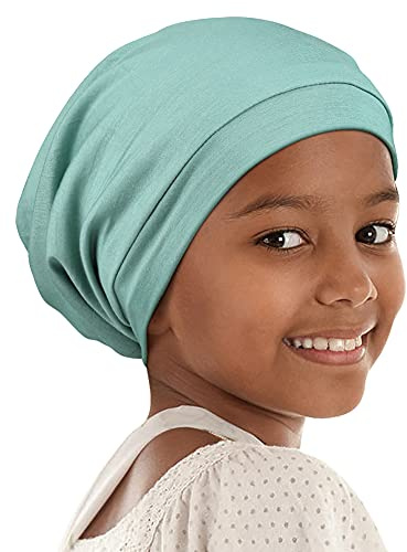 Alnorm Bonnets de Cheveux pour Enfants Tresses Locs Naturelles Curly Frizzy Hair Care Bonnet de Protection Ajustable
