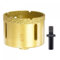 sourcing map Brazed Diamond Core Drill Bits 70mm Hole Saws with M10 Arbor Adapter for Porcelain Tile Marble Concrete Stone Brick
