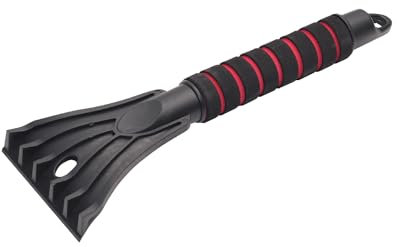 ToM PaR Raschiaghiaccio per Auto | Raschietto per finestre | per Rivestimenti di Ghiaccio e Brina | Impugnatura ergonomica e Morbida | Resistente alle Temperature | Lunghezza: 30 cm | Rosa