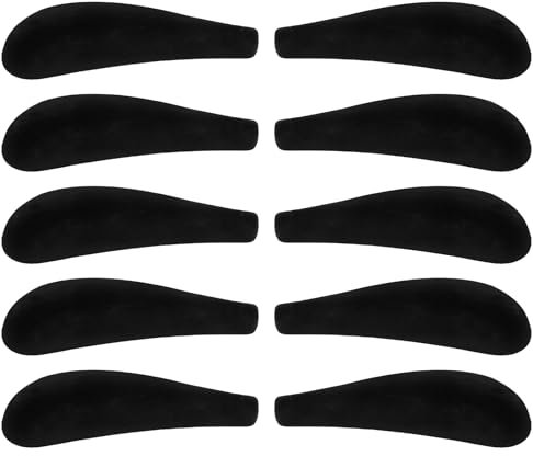 Alipis 10 Stück Samt-Kleiderbügel Schulterform Beflockung rutschfeste Kleiderbügel Polster Schulterformer Kunststoff- Schulterschutz Für Zuhause