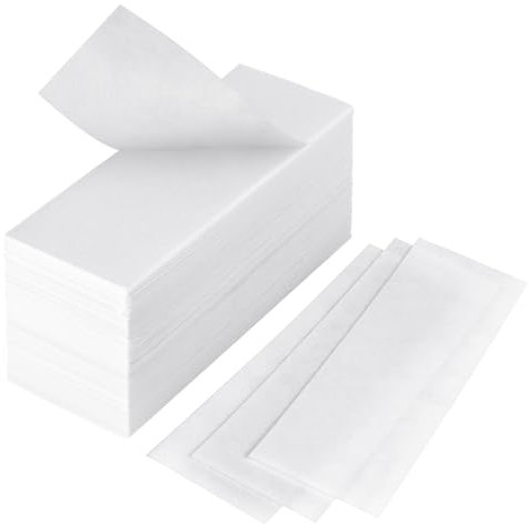 ACWOO Papierwachs Wachsstreifen Vlieswachsstreifen,160 Stück Papierwachs Wachsstreifen Vlieswachsstreifen,Reißfeste Enthaarungsstreifen für Bein Brust Rücken Intimbereich Gesicht