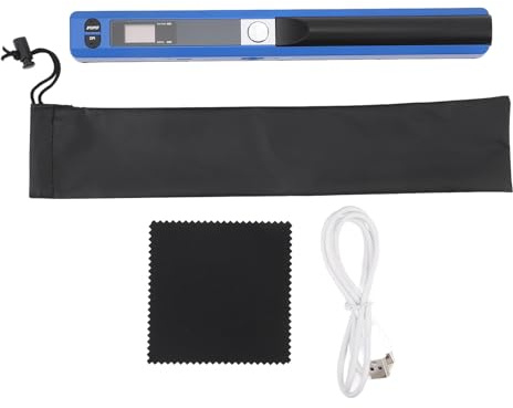 Scanner Portatile JPG PDF 900 DPI, Scanner di Documenti Mobile con Alta Risoluzione, Scanner Immagini Compact per Uffici, Bancarie, PC e Notebook