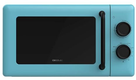 Cecotec Forno a Microonde con Grill Da 20 L Proclean 3110 Blue. 700 W In 6 Livelli E Griglia Da 800 W, Modalità Scongelamento, Segnale Fine Cottura, Lampada Interna, Timer 30 Minuti, Design Blu