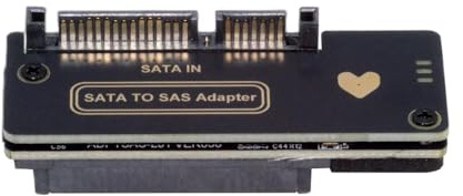 xiwai SFF-8482 Connector SAS 29Pin to 7+15 22Pin SATA Hard Disk Drive Raid Adapter Card with Power Port and Chipset