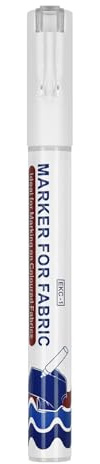 XINGLIDA Stylo à tissu permanent 2 mm - Ligne large - Séchage rapide - Marqueur blanc imperméable pour vêtements - Couleur de chaussures - Articles d'art textile