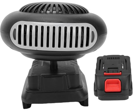 Fockety Calentador de Espacio Portátil con Batería, Descongelador de Ventana de Coche Recargable de 170 W con ángulo Ajustable, Calentador de Espacio Inalámbrico para Coches, Oficina