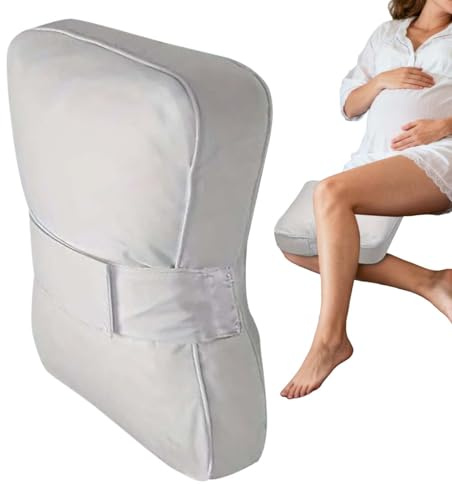 Genérico Almohada De Rodilla para Dormir De Lado - Almohada De Rodilla | Cojín De Cama Transpirable | Cojín Ergonómico con Correa para Alineación De Columna, Presión En Espalda Y Piernas