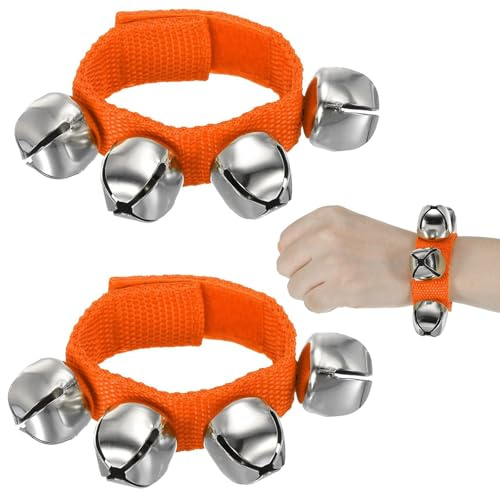 Cloche de sécurité Anti-Ours pour randonnée, 2 pièces, Son Clair et Fort, Installation Facile sur Sac à Dos, Poignet, vélo, avec Sangle résistante, idéal pour Camping et activités extérieures