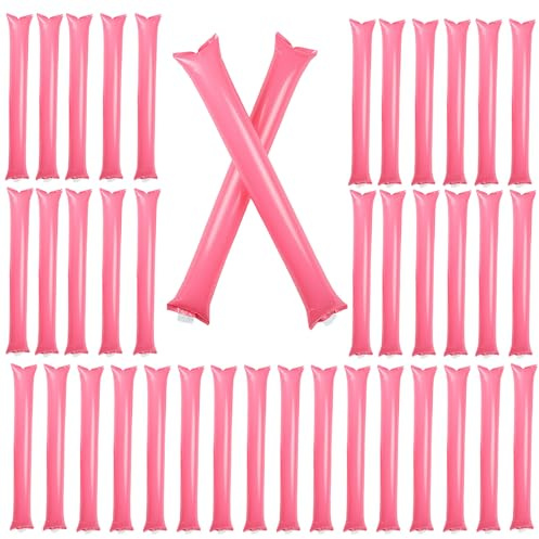 Hacedores de Ruido inflables, Thunder Sticks Fabricante de Ruido,40 UNIDS Colorido anímate Juguetes Inflar Barras - Portátil Hacedores de Ruido Artículos Alegría Clapper para Eventos Deportivos