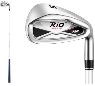 Club de golf para niños, hierro de golf para niñas, grado #7#S, cuñas de arena, caña de palos de hierro para principiantes y adolescentes (negro, #S, edad 3-5)