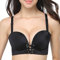 FallSweet Add Two Cups Bras Brassiere for Women Push Up Padded Unlined (75/34C, Black)