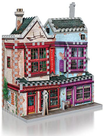 WREBBIT3D , Diagon Alley Collection: Quidditch Supplies & Slug & Jiggers (305pc), 3D Puzzle, Ages 14+