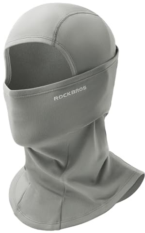 ROCKBROS Sturmhaube Balaclava Skimaske Winddicht Warm für Fahrrad Ski Motorrad Winter Unisex Einheitsgröße, Grau