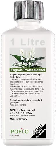 POFLO Engrais liquide concentré spécial pour fleur de lune (Spathiphyllum). (1000 ml)