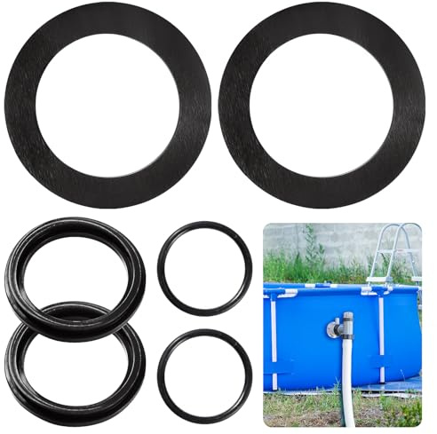YIXISI 6 ST Pool Tätningsringar O-ring 25076RP, Brickor Rund Tätning, Kompatibel med Intex Kolvventiler 10745, 10262, 10255