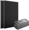 ALLDREI® Balkonkraftwerk mit Speicher Solarpanel - 880W Soalrmodul mit BP1600 Erweiterungsbatterie, Akku für Solarbank Komplettset mit 2x440W Bifazialer Solarpanel