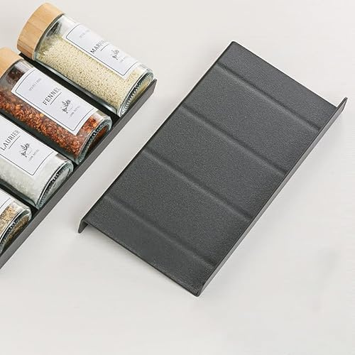 DHSUN Organizador de especias para cajón, organizador de especias extensible de 23 cm a 46 cm, cajón de especias, sistema de estante de especias, organizador de especias, paquete de 8