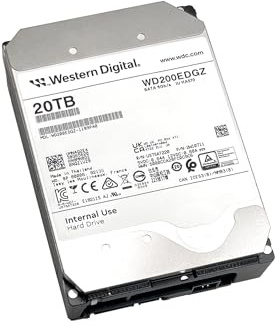 Western Digital WD Ultrastar 20TB Internal Hard Drive WD200EDGZ 3.5 Inch HDD SATA 6Gb/s 7200RPM 512MB Cache (Refurbished)