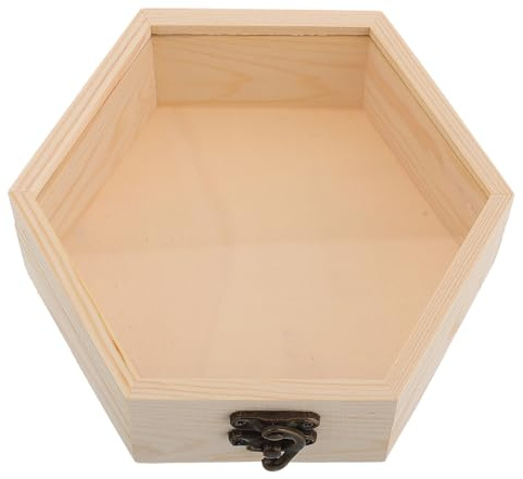 WOONEKY Cofre Del Tesoro Para Baúl De Almacenamiento Decorativo Cofre Del Tesoro De Madera Baúl De Almacenamiento Vintage