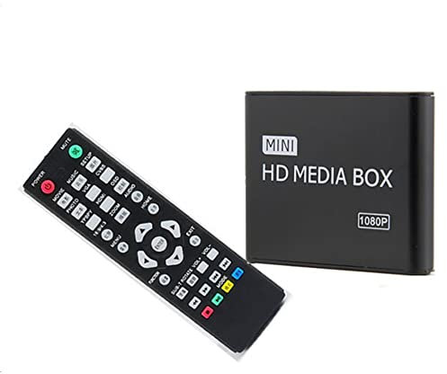 ZXNQ Mini Full HD Lecteur Multimédia 1080 P Support Carte SD/MMC, Disque U, Disque Dur Périphériques de Diffusion Multimédia Multiples