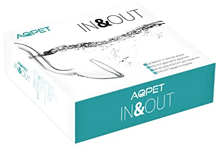 AQPET in&out Skimmer 13 MM Set Mandata e Ritorno per Filtri Esterni Acquario in Vetro di Alta qualità