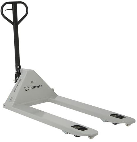 Strongway Pallet Jack Fork Pallet Truck - 63.5in L x 27in W (5500LB Capacity)