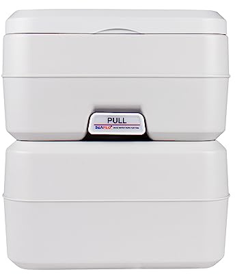 Seaflo LIGHTEU 20L 5.2Gallon Toilettes Portables RV Camping Caravane Extérieure