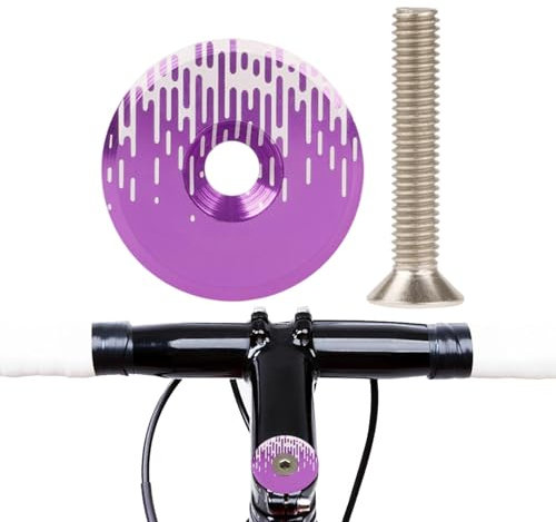 Obere Abdeckung des Fahrrad-Steuersatzes,Obere Abdeckung des Fahrrad-Steuersatzes,Fahrrad-Vorderradgabel-Vorbau-Abdeckung - Einfach aussehende Rennrad-Schalenabdeckung für intensives Berg- -Countr