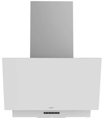 Cata Cappa decorativa Thalassa 700 GWH/G con pannello di controllo elettronico 4 velocità 3+1 Motore Turbo BT3 Illuminazione LED extra-silenziosa Filtro antiappannamento Larghezza 70 cm Colore Bianco