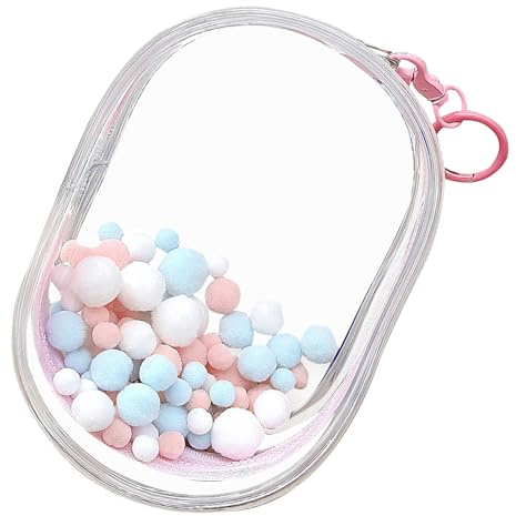 Sacs de Rangement Transparents pour Multicolores - Sac d'organisation en PVC - Sac de Rangement réutilisable et imperméable avec Fermeture éclair - 30 x 20 cm - Sac de Rangement pour Jeux de