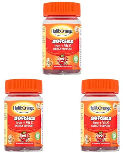 Haliborange Kids Iron & VIT C Strawberry Flavour Softie 30's (Pack of 3)