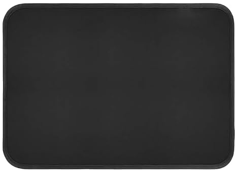 Alfombrilla para interior gruesa resistente al calor, 60 x 40 cm, a prueba de aceite, impermeable, textura de fibra de vidrio, para parrillas de barbacoa, a prueba de aceite