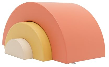 IGLU SOFT PLAY Rainbow Bridge - Juego de tobogán XXL de Espuma (Pastel Autumn, Rainbow)