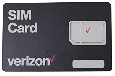 Tarjeta SIM Verizon Wireless 4G LTE, los 3 tamaños (3 en 1), Nano/Micro/tamaños estándar (4FF / 3FF / 2FF)