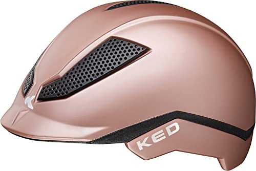 KED Kinder PINA Fahrradhelm, Matt Rose, M (51-56 cm)