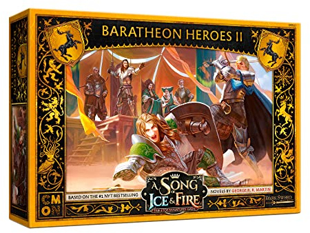 Cool Mini or Not , A Song of Ice & Fire: Baratheon Heroes II Miniature Game, Ages 14+, 2+ Players, 45 to 60 Min Playing Time