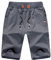 ZOXOZ Kurze Hosen Herren Shorts Sommer Jogginghose Kurz Baumwolle Gym Sweat Sport Fitness Shorts mit Reißverschluss Elastische Taille Grau M
