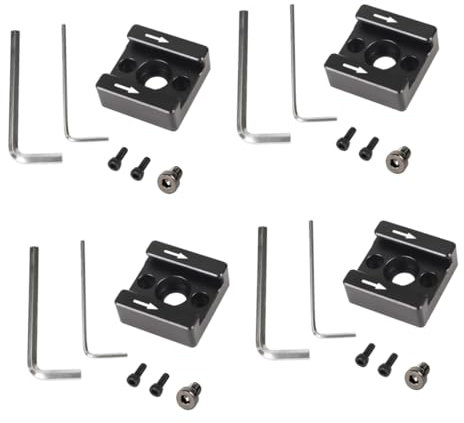 Gadpiparty Adaptateur De Montage De Flash À Griffe Froide De 4 Ensembles Facile À Visser Support en Aluminium pour Appareil Photo Et Lumières LED
