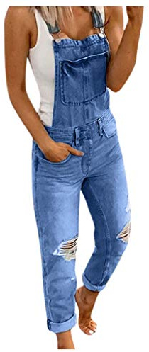 Jeans overall dam hängselbyxor jeans boyfriend denim jumpsuit använd look sommaroverall stretch denim hängselbyxor jeans overaller med fickor Bib Jean jumpsuits jeansoverall skinny fit denim jumpsuit,