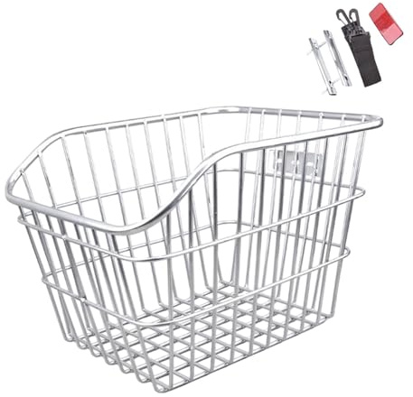 MagiDeal Panier de vélo arrière Panier de Support de vélo Facile à Installer élégant Porte-Bagages de vélo Panier de vélo pour la Plupart des Supports de vélo, Pas de Couvercle