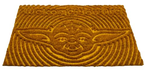 Star Wars - Welcome You Are Embossed Door Mat (40cm x 60cm x 1.5cm) (Natural), Natural, 40 cm x 60 cm x 1,5 cm